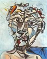 Cabeza de hombre 3 1971 cubista Pablo Picasso
